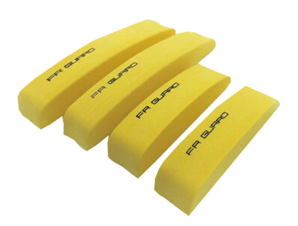 Car Foam Bumper Stickers/Anti-rub Strips/Crash Bar/Guard Strips 4PCS(Yellow)