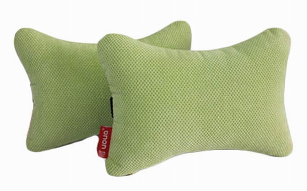 Auto Supplies A Pair of Car Seat Headrest Soft Neck Pillow, Light Green