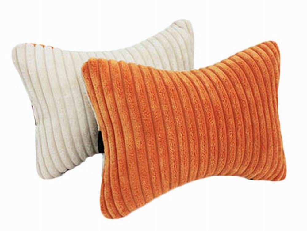 Auto Supplies A Pair of Seat Headrest Soft Neck/Head Support Pillow, Orange