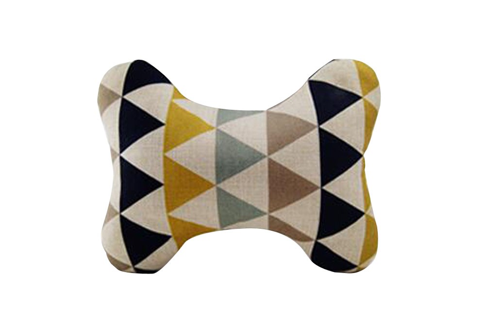 Comfortable Car Pillow Geometric Bamboo Charcoal Pillow
