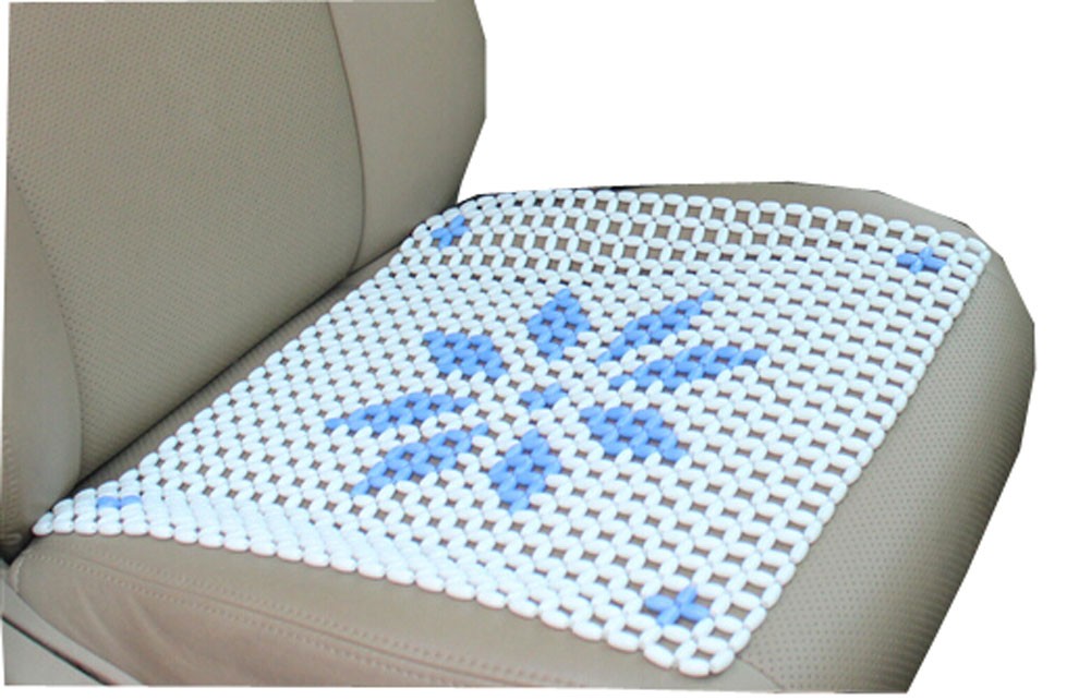 Summer Beaded Massage Seat Cover Cushion Pad Office Chair Cover Mat(41*41CM)