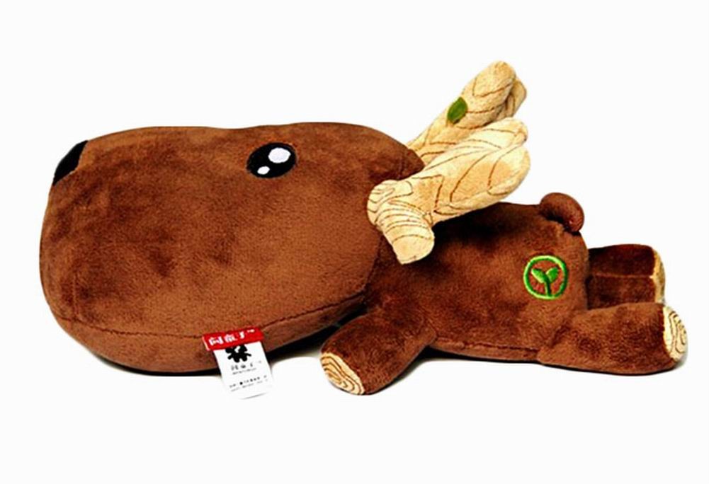 Car Decors Cool Deer Plush Dolls Bamboo Charcoal Auto Charms, Brown