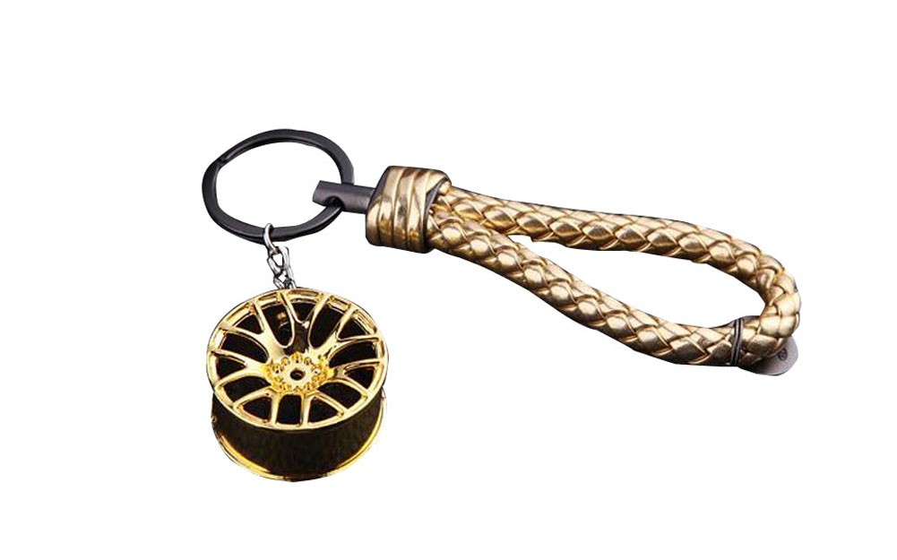 Online Fashion Key Ring Personalized Gold Color Car Key Chain