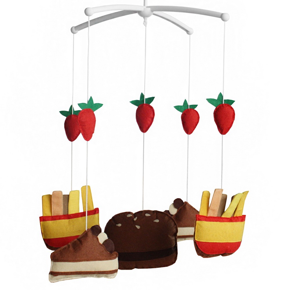 [Cake and French-fries] Handmade Infant Musical Crib Mobile