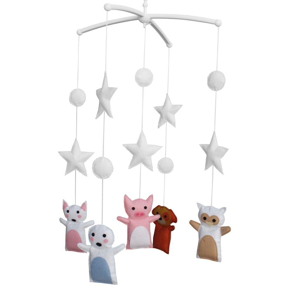 Cute Animal Baby Crib Dreams Mobile Crib Hanging Bell Musical Toys