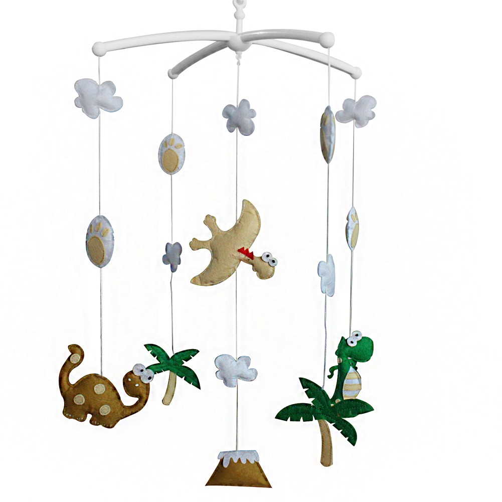 [Dinosaur] Cute Crib Mobile Infant Bed Hanging Bell Crib Musical Toy
