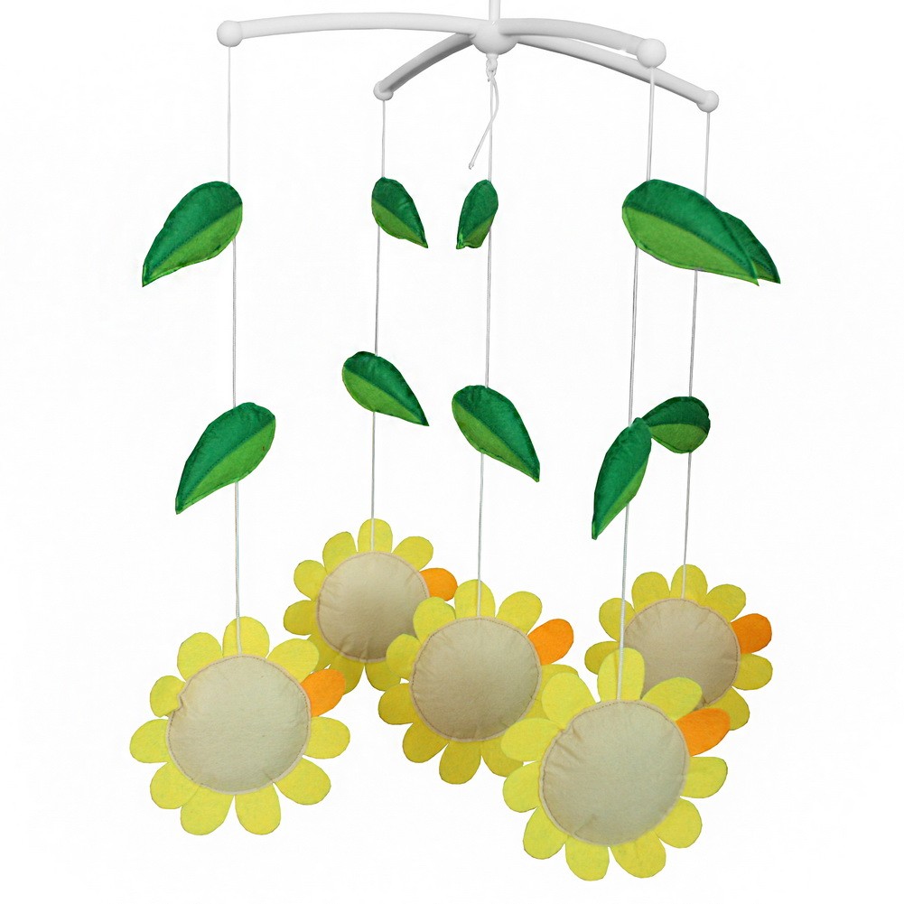 [Sunflower] Creative Toddler Rotate Crib Musical Mobile