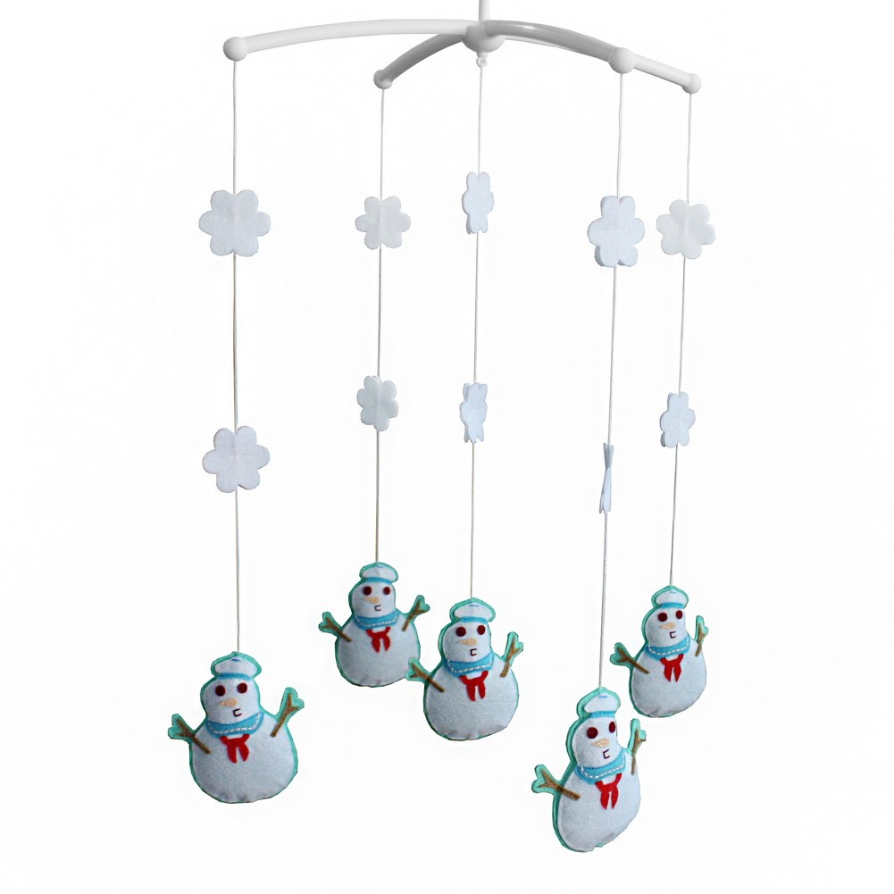 [Snowman] Baby Infant Musical Mobile Bed Crib Hanging Rotating Bell