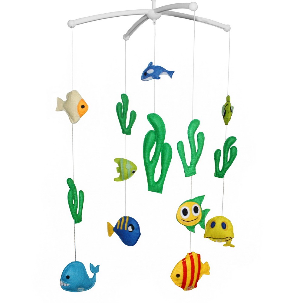 [Under the Sea] Rotate Bed Bell for Baby Musical Crib Mobile