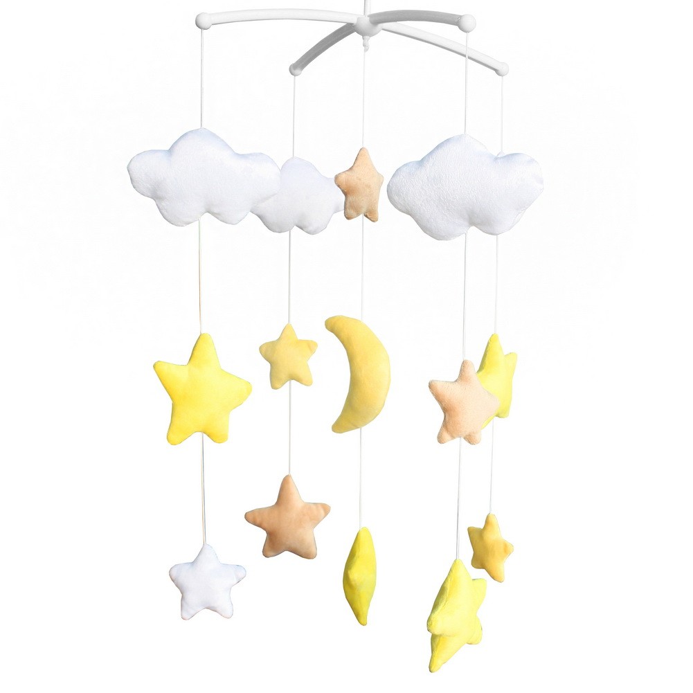 Handmade Plush Hanging Toys Exquisite Baby Crib Bed Bell [Starry Sky]