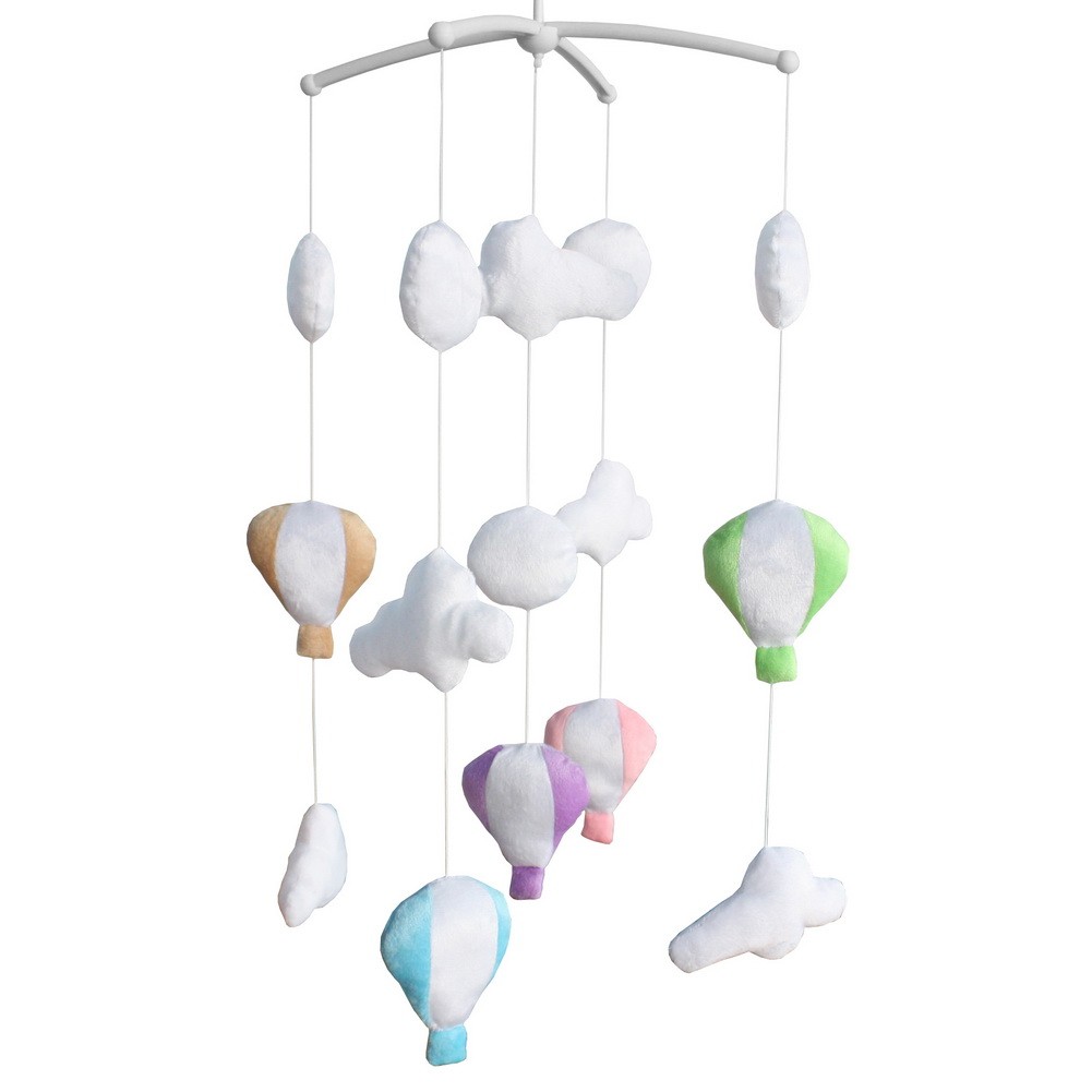 Handmade Plush Hanging Toys [Hot-air Balloon] Exquisite Baby Crib Bed Bell