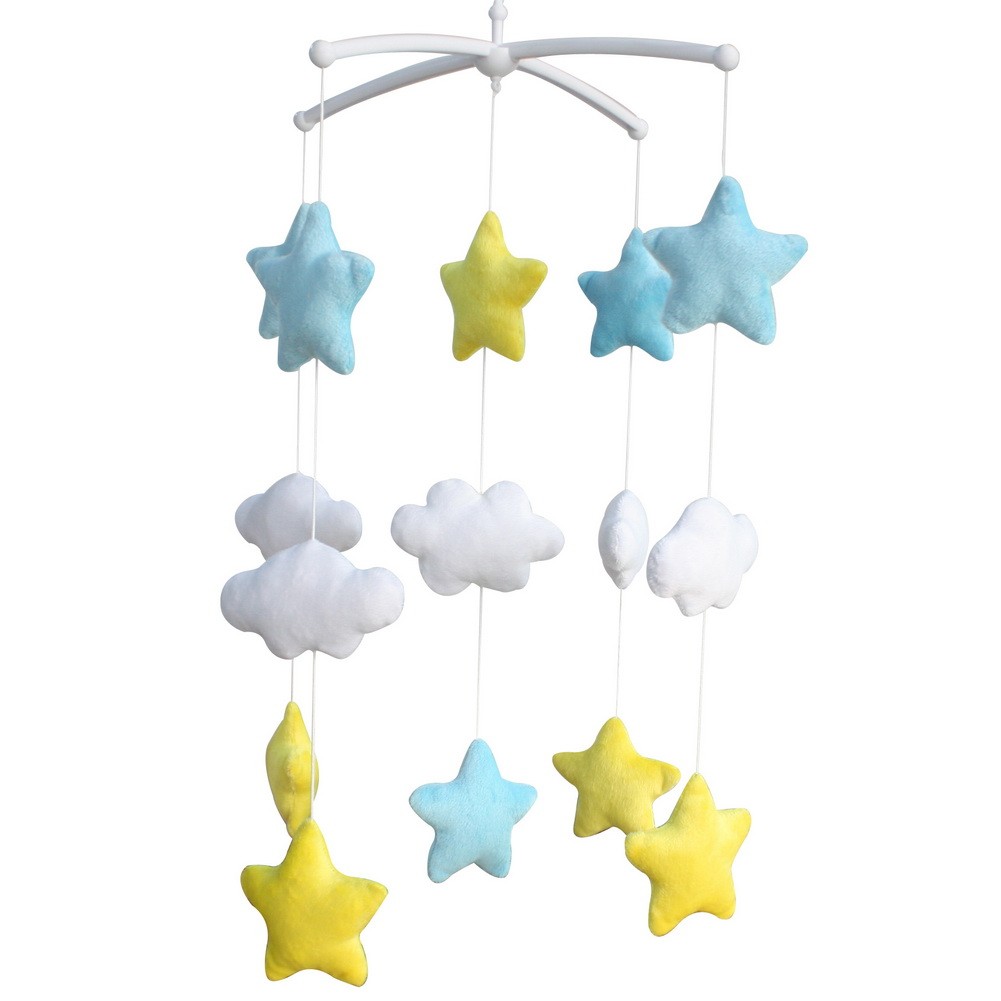 [Shiny Stars] Adorable Baby Crib Decoration Music Mobile