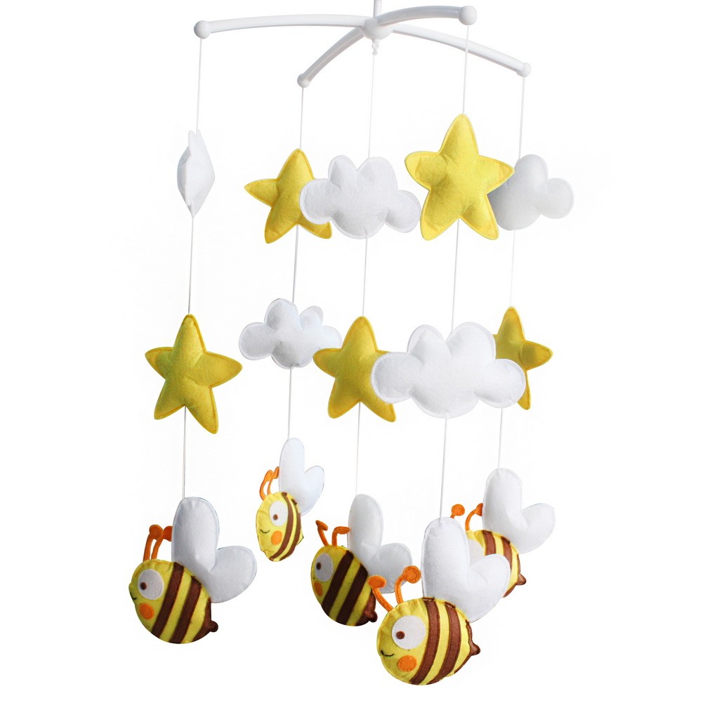 [Cute Bee] Exquisite Hanging Toys - Crib Decoration Musical Mobile