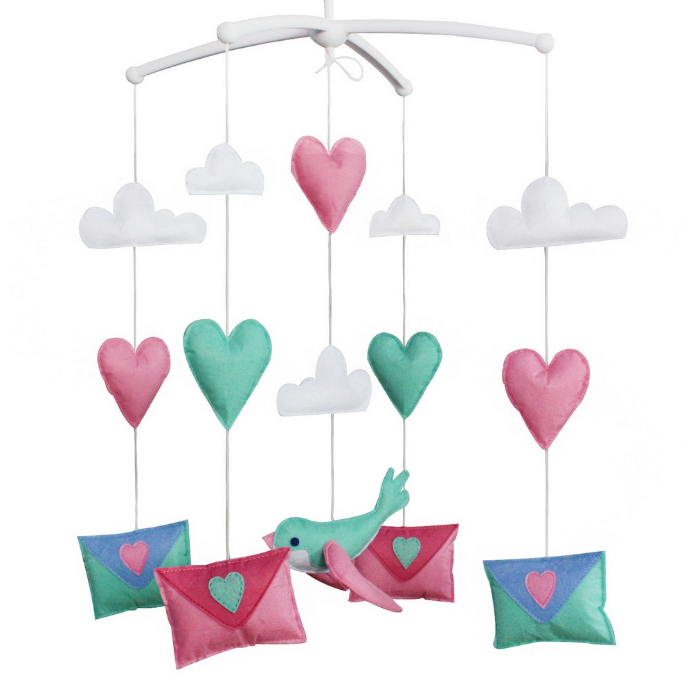 Hanging Pigeon Toy Baby Crib Mobile [Colorful Envelope]