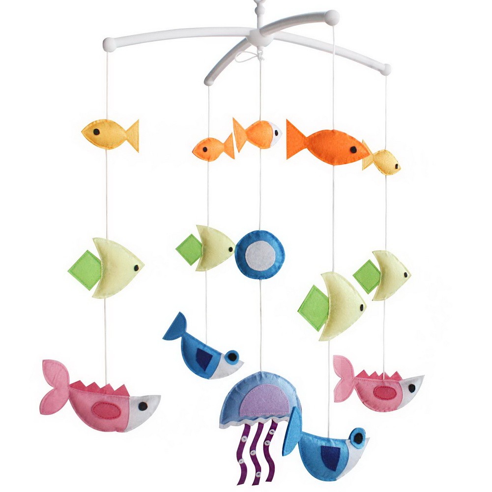 Creative Unisex Baby Crib Mobile Handmade Baby Toys [Seafloor]