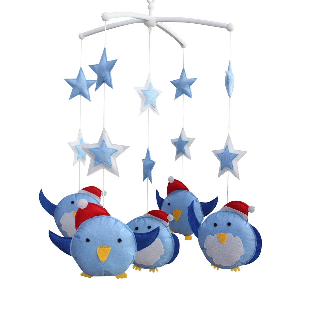 Crib Musical Mobile, [Happy Traveling] Cute Hanging Toys, Handmade