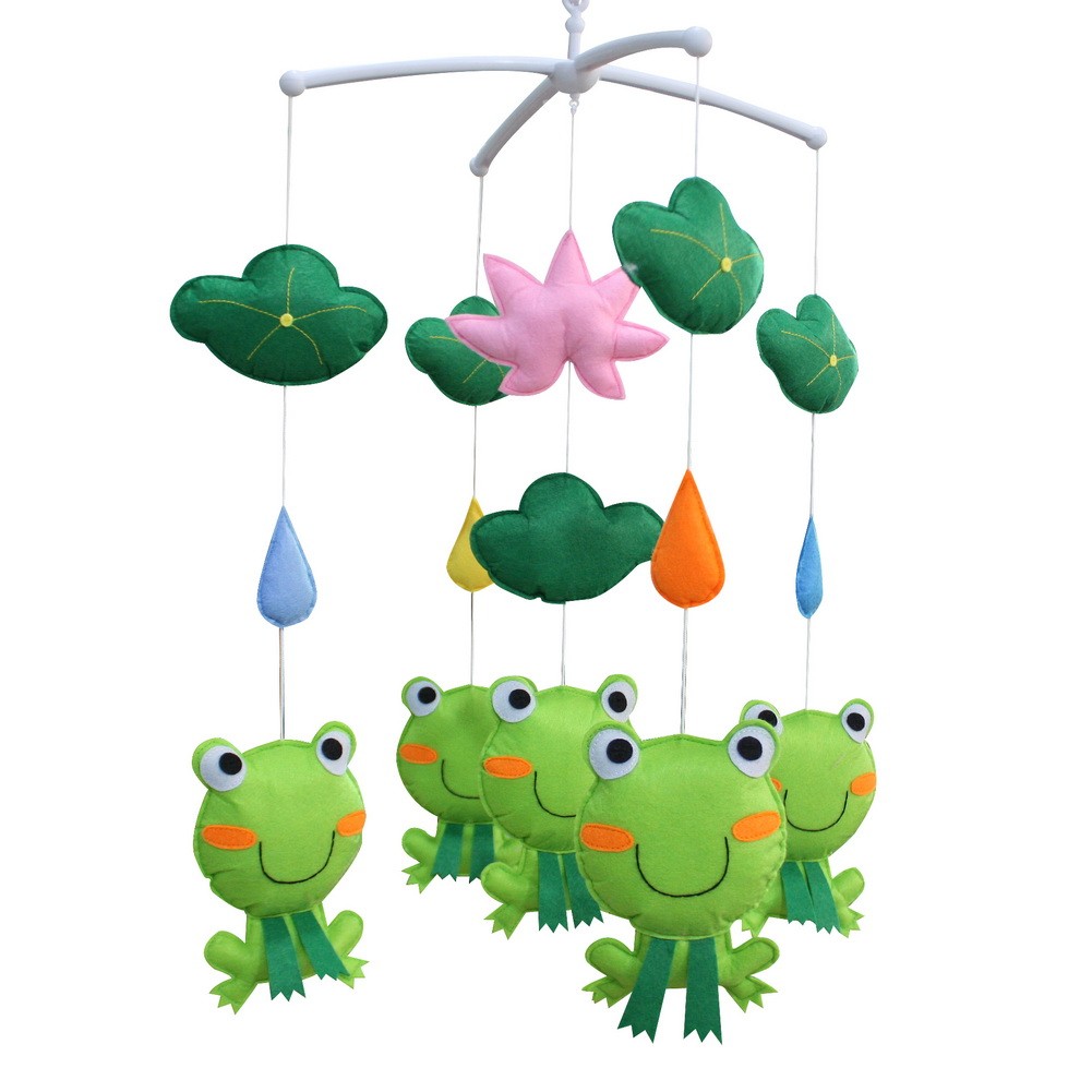 [Lotus and Frog] Pretty Decor Handmade Toy, Musical Mobile