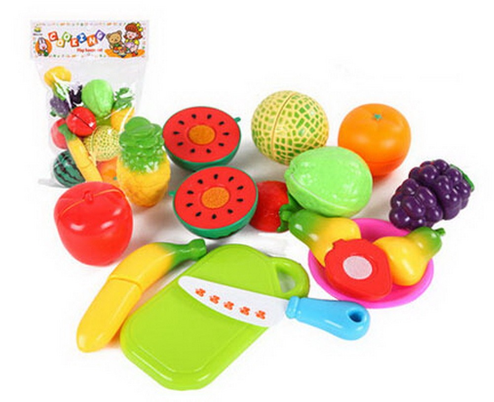 13 Sets Baby/Child DIYKitchen Playset Color Recognition (Fruit) Random Color