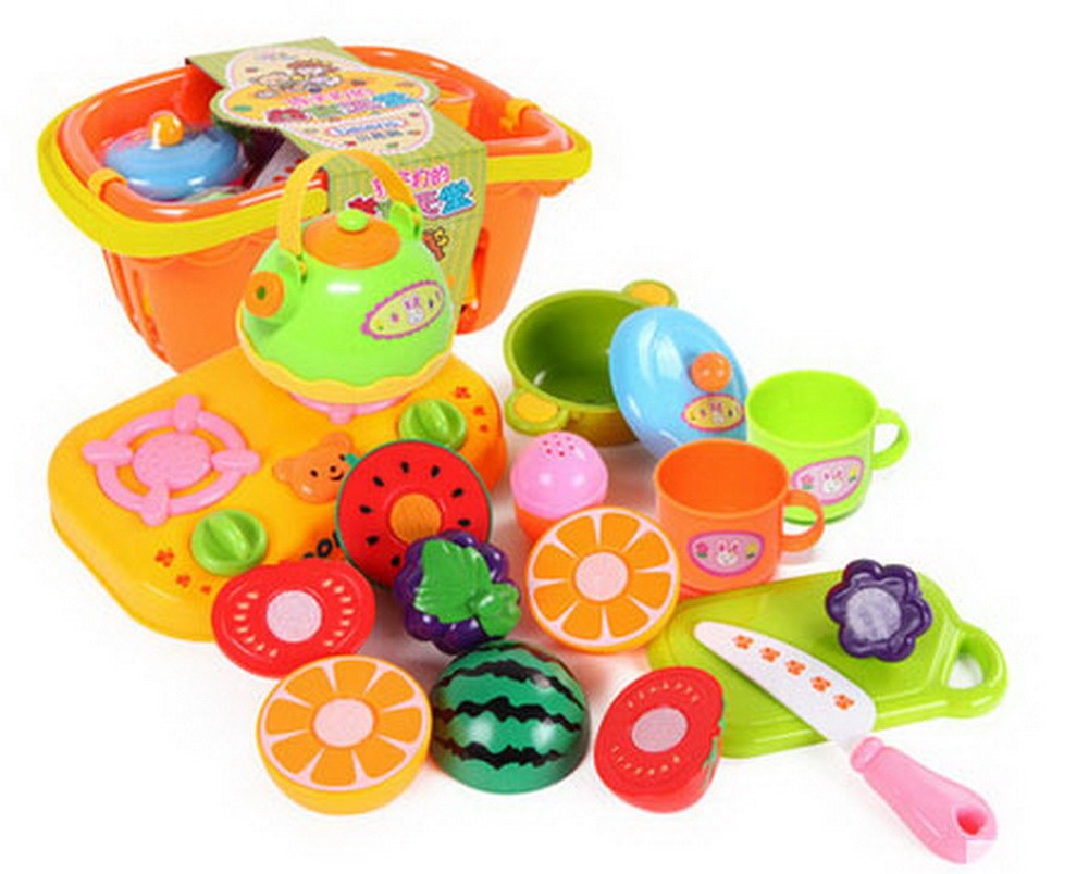 Baby/Child DIYKitchen Playset Color Recognition (Fruit and Basket) Random Color