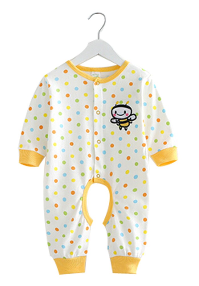 Baby Suit Clothing Long-Sleeved Cotton Baby Crawl Sports Open Fork Cotton F