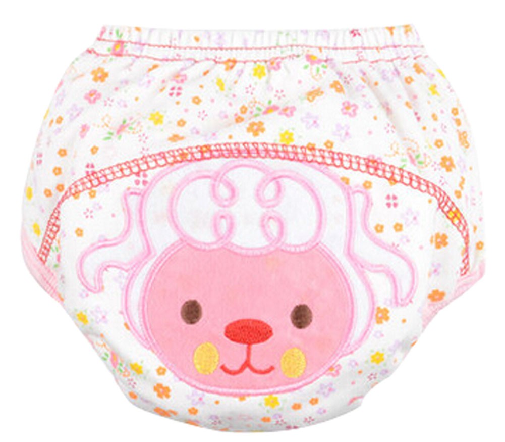 Set of 2 Diaper Pants Cotton Waterproof Wash Pants Lamb