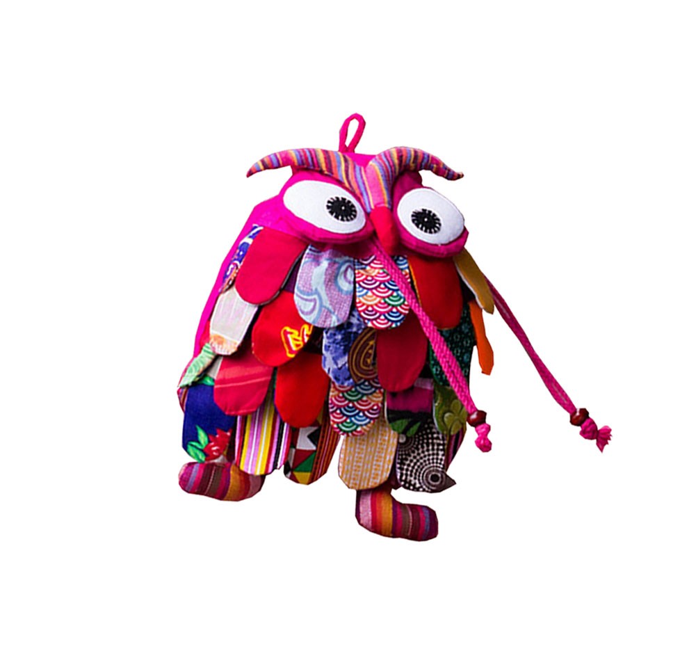 Ethnic Style Handmade Special Kids Backpack Pretty Owl Whimsical BackpackRosered