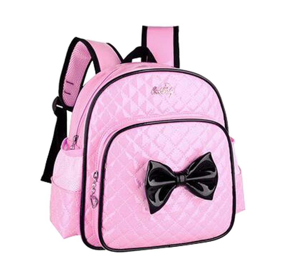 School Bags Childrens Backpack For School Toddle Backpack Baby Bag(Black Bow)
