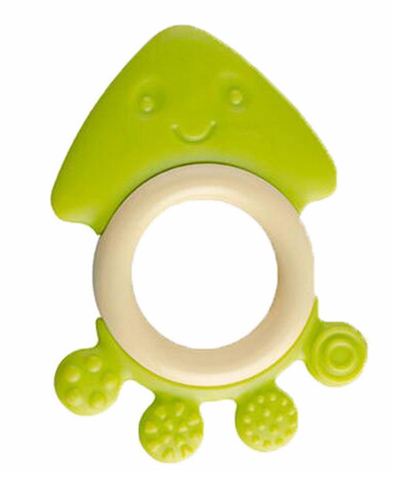 Baby Teether, Safety Baby Teeth Stick For 3-12 months Green Octopus