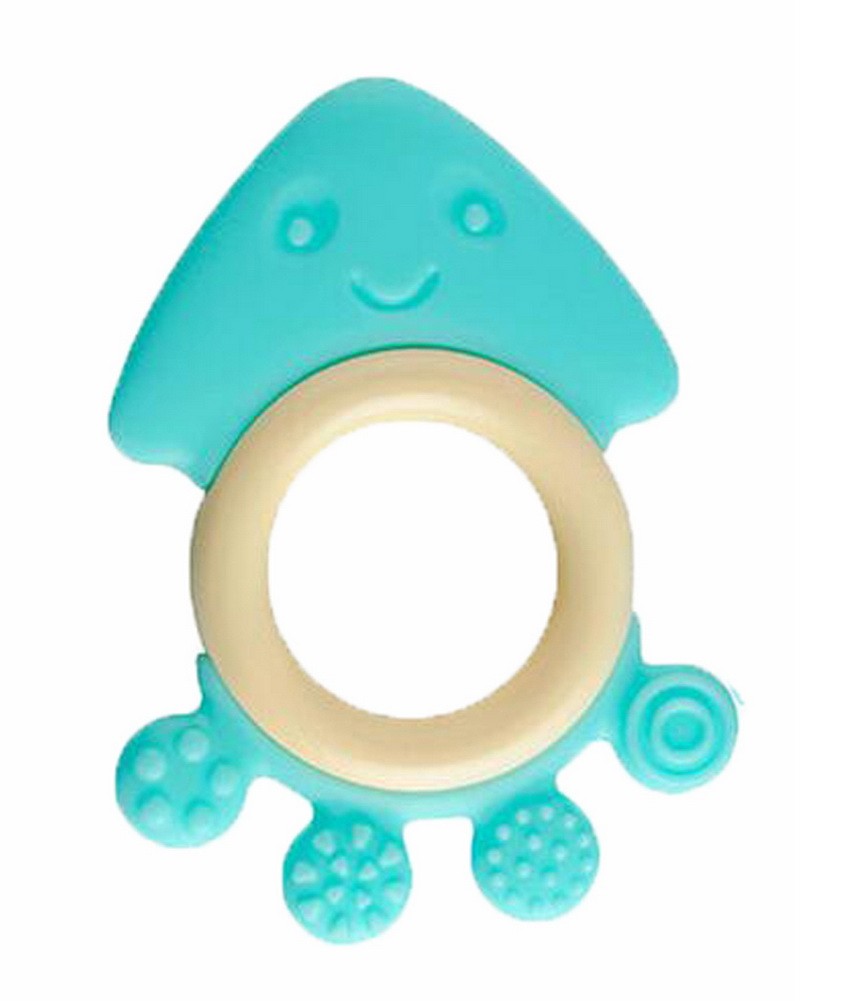 Baby Teether, Safety Baby Teeth Stick For 3-12 months Blue Octopus