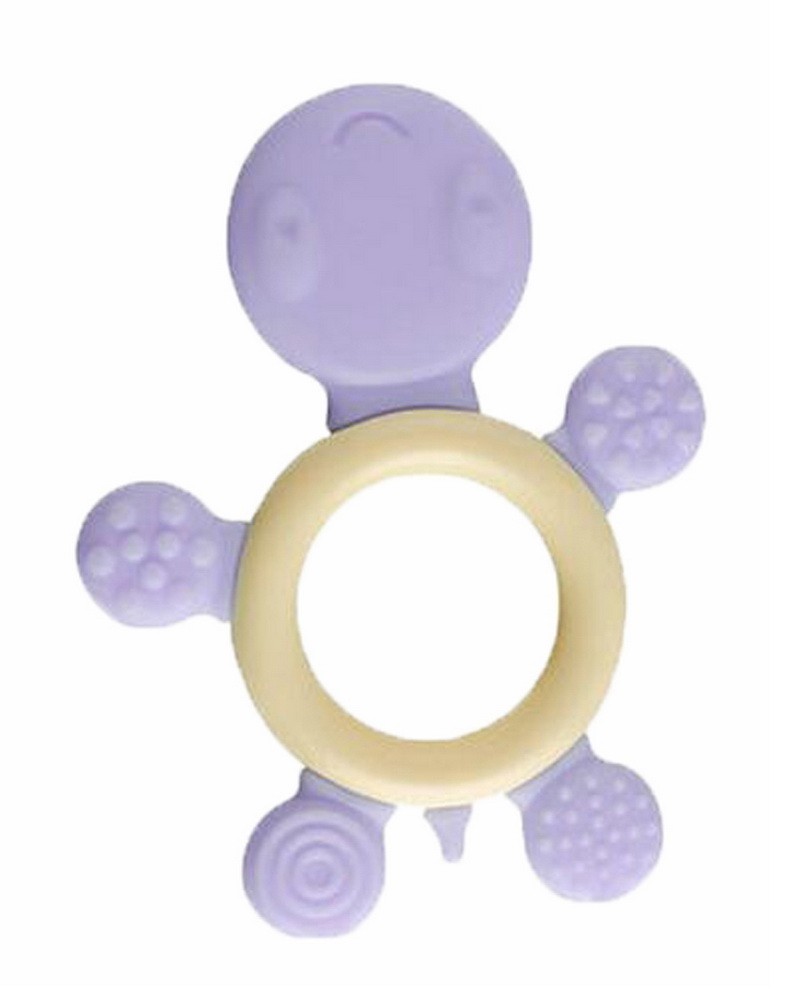 Baby Teether, Safety Baby Teeth Stick For 3-12 months Purple Tortoise