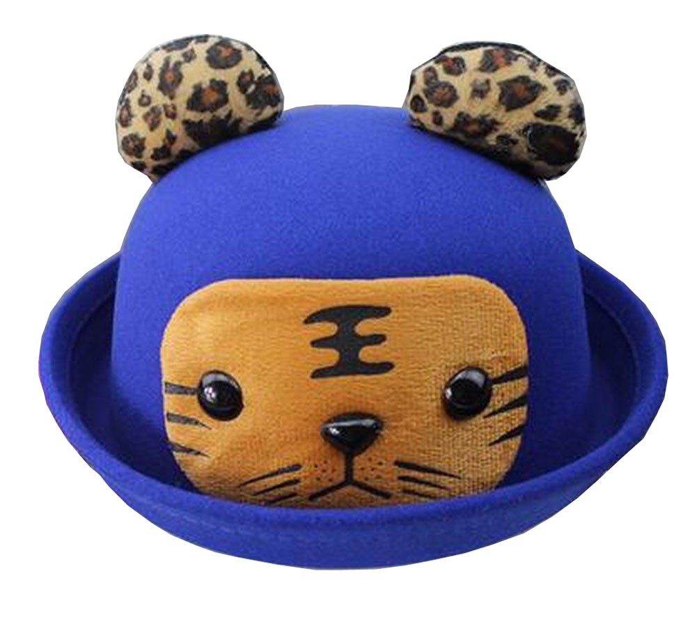 [Tiger] Fashion Baby Woolen Hat Children Bucket Hat Bowler Hat