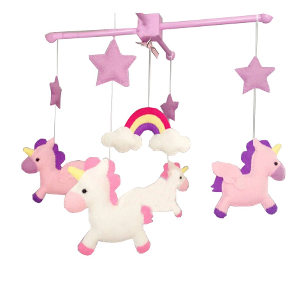 DIY Nursery-Mobiles For Crib Decorations, Pink Cot Mobile, Hanging Toy