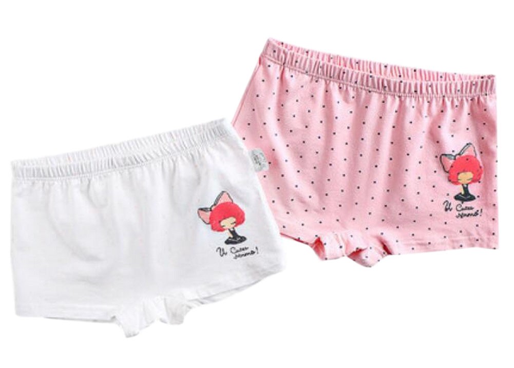 1-2Y, 2PCS Soft Cotton Panties Comfortable Underwears