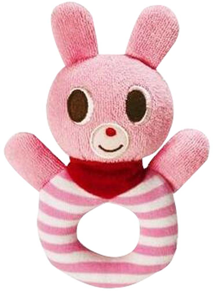 Rattle Baby Educational Toys Hand Animal Rattle Pink Bunny