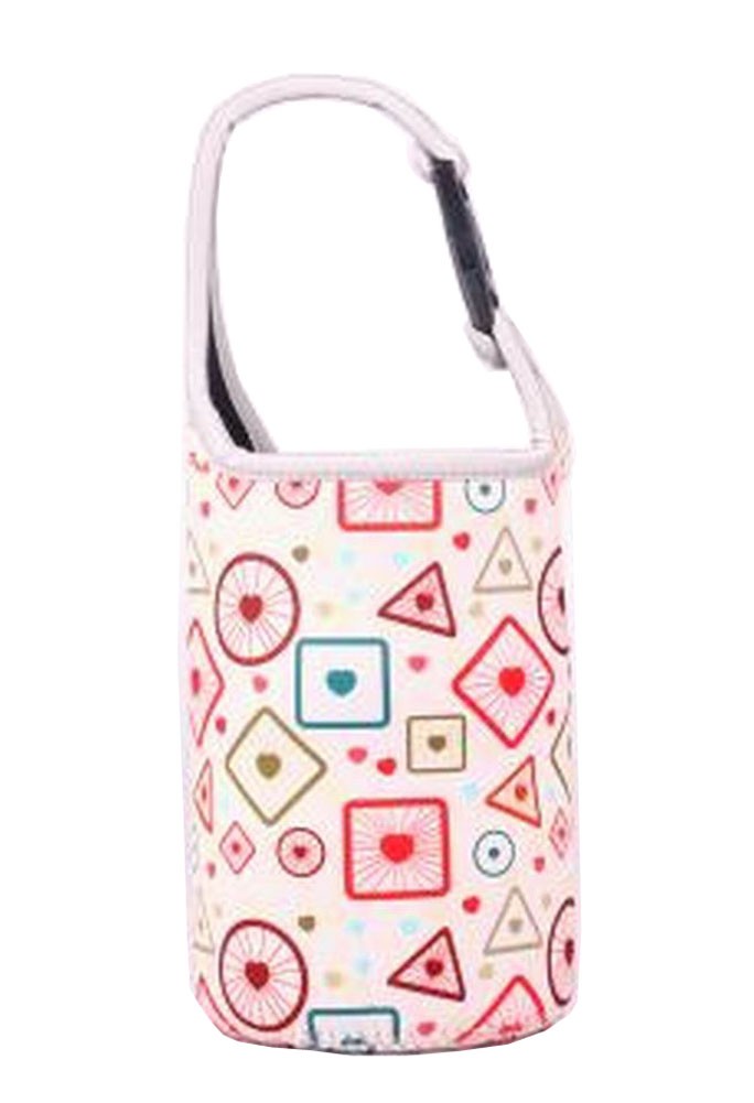 Lovely Baby Bottle Tote Bag Food Jar Tote Bag Lunch Box Bag Geometry