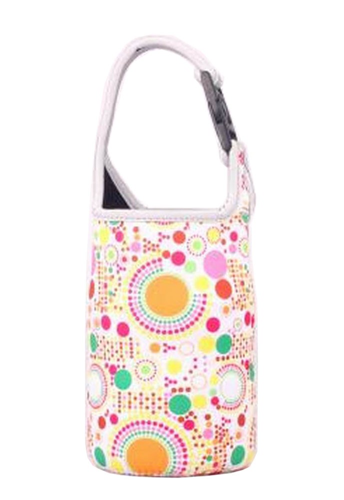 Lovely Baby Bottle Tote Bag Food Jar Tote Bag Lunch Box Bag Colorful Dot