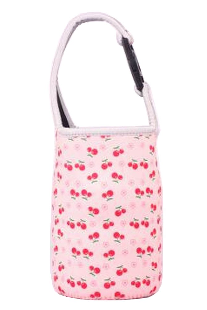 Lovely Baby Bottle Tote Bag Food Jar Tote Bag Lunch Box Bag Cherry