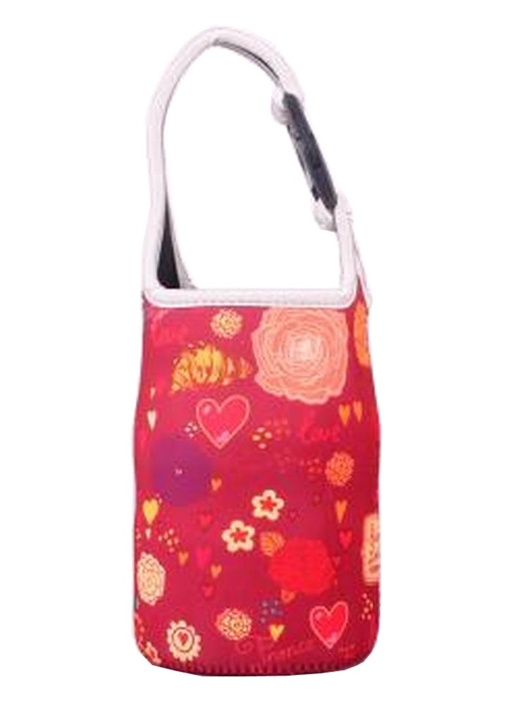 Lovely Baby Bottle Tote Bag Food Jar Tote Bag Insulated Lunch Box Bag Heart