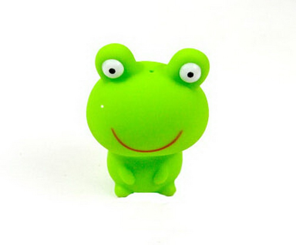 Set of 4 BEST Bathtup Toys for Baby/Toddler/Kid,Mini Rubber Bath Toy(Frog)