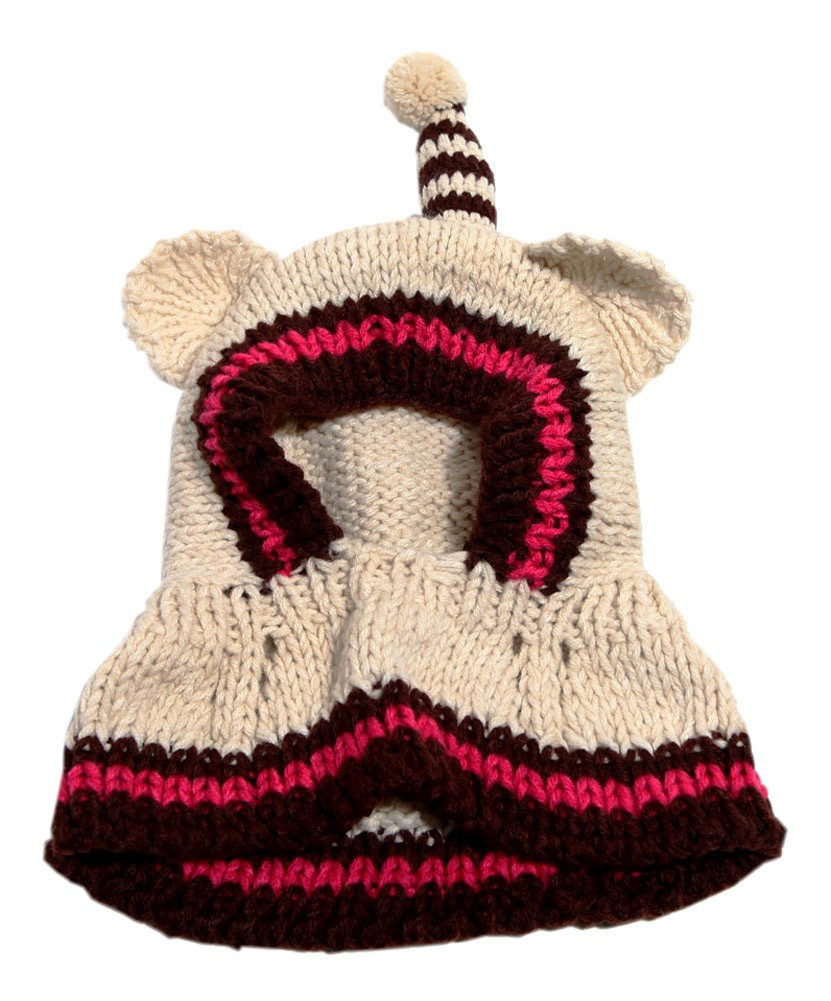 [Magic] Soft Winter Knitted Cloak/Cape Warm Wool Cap/Hat For 1-4 Years