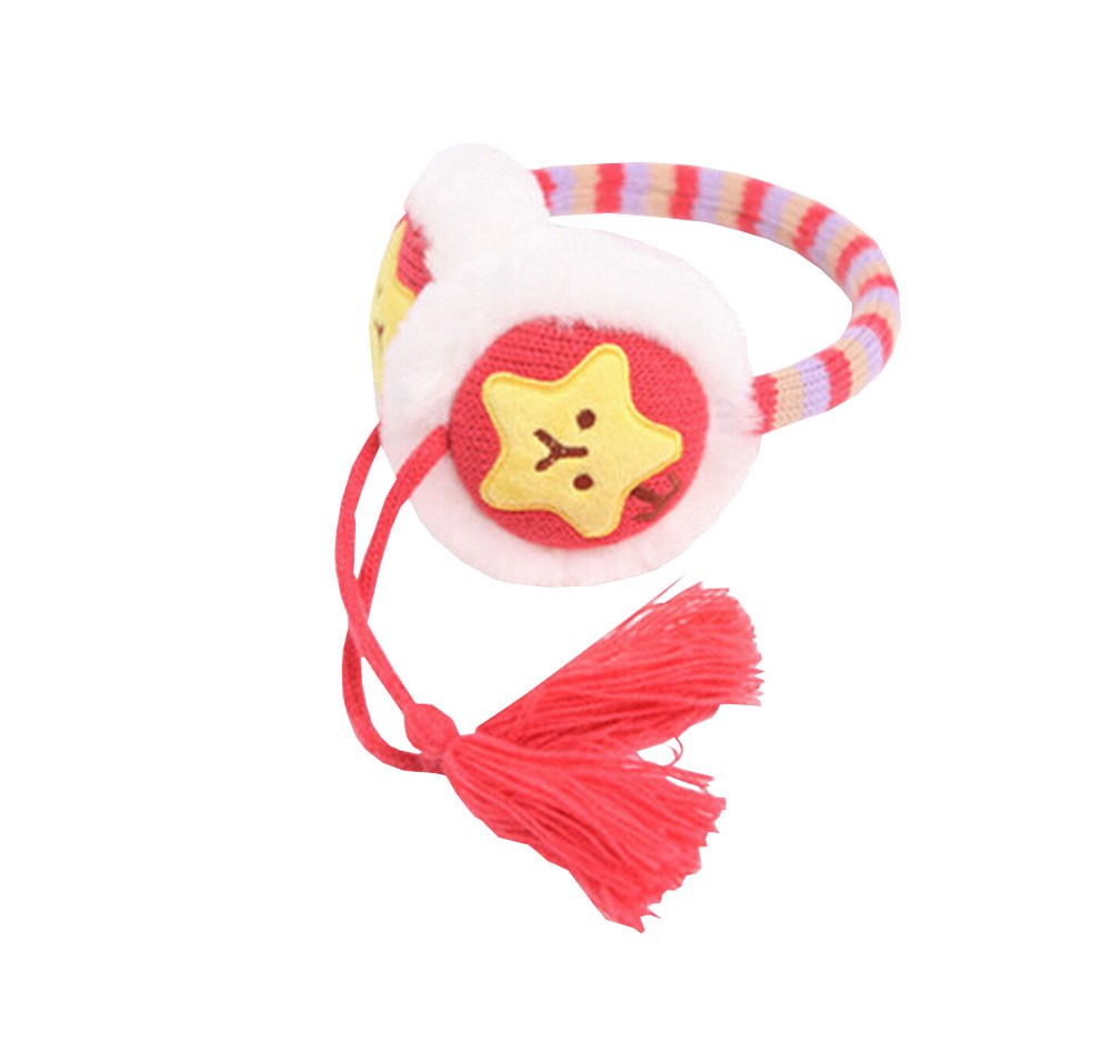 Cute Kids Earmuff Useful Winter Baby Earflap Keep Warm Pink for 4 Y