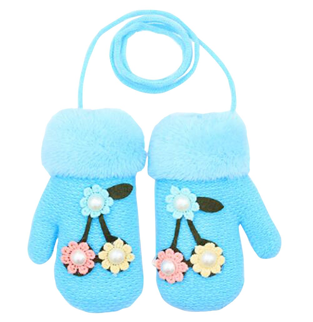 Knitting Baby Winter Gloves In Bule Lovely Baby gloves
