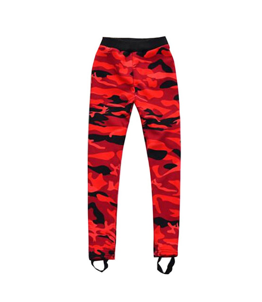 Autumn And Winter Warm Camouflage Trousers Girls Leggings