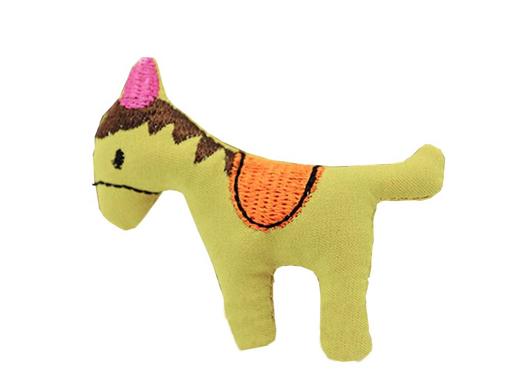 Set of 2 Kids Beautiful Brooch Cute Little Horse Sweater Hat Pin Clips Green