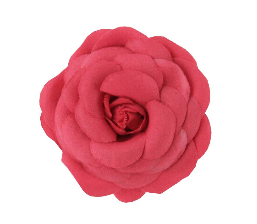 Set of 3 Beautiful Rose Kids Brooch Lovely Sweater Hat Corsage Pin Clips Red