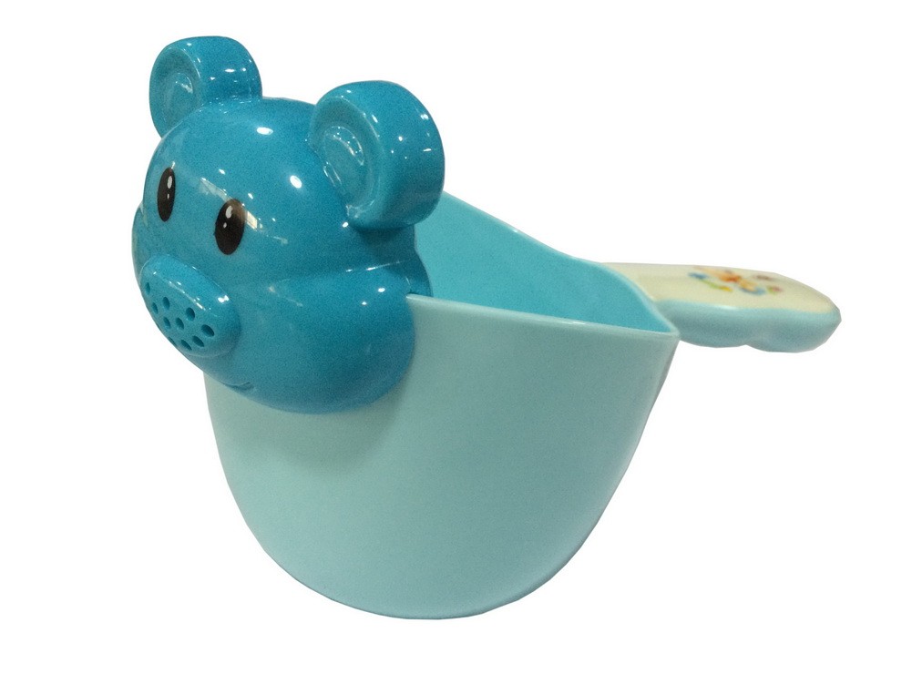 Baby Bath Water Spoon/Baby Shampoo Swimming Toy Water Bailer Spoon Ladle Blue