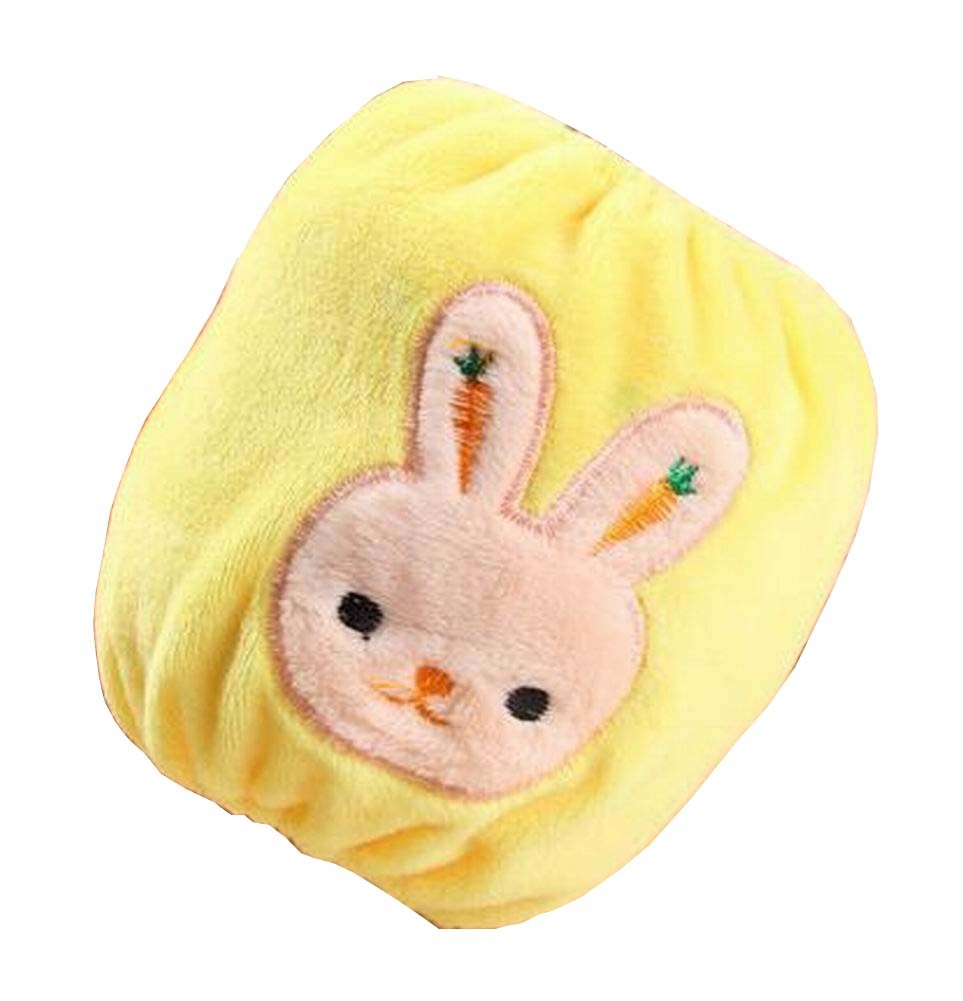 2 Pairs Baby Plush Oversleeves Kids Sleeves Covers Rabbit Yellow