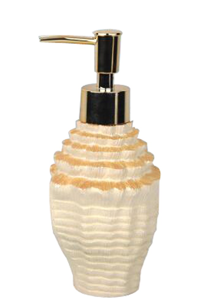 Retro Style Resin Soap Dispenser Lotion Bottle Shampoo Container[Conch]