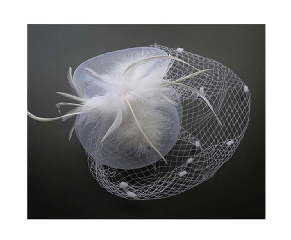 Cheap White Headbands Women Hat Tea Party Wedding Derby Hair Decoration