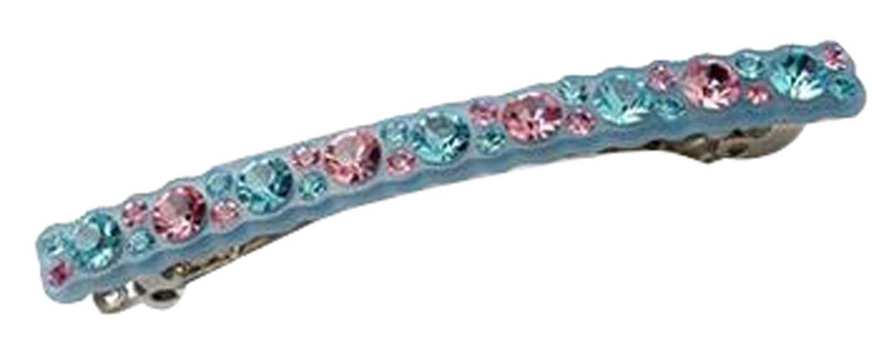 Korean Fashion Hair Ornament Bowknot Spring Clip Side Clip Blue